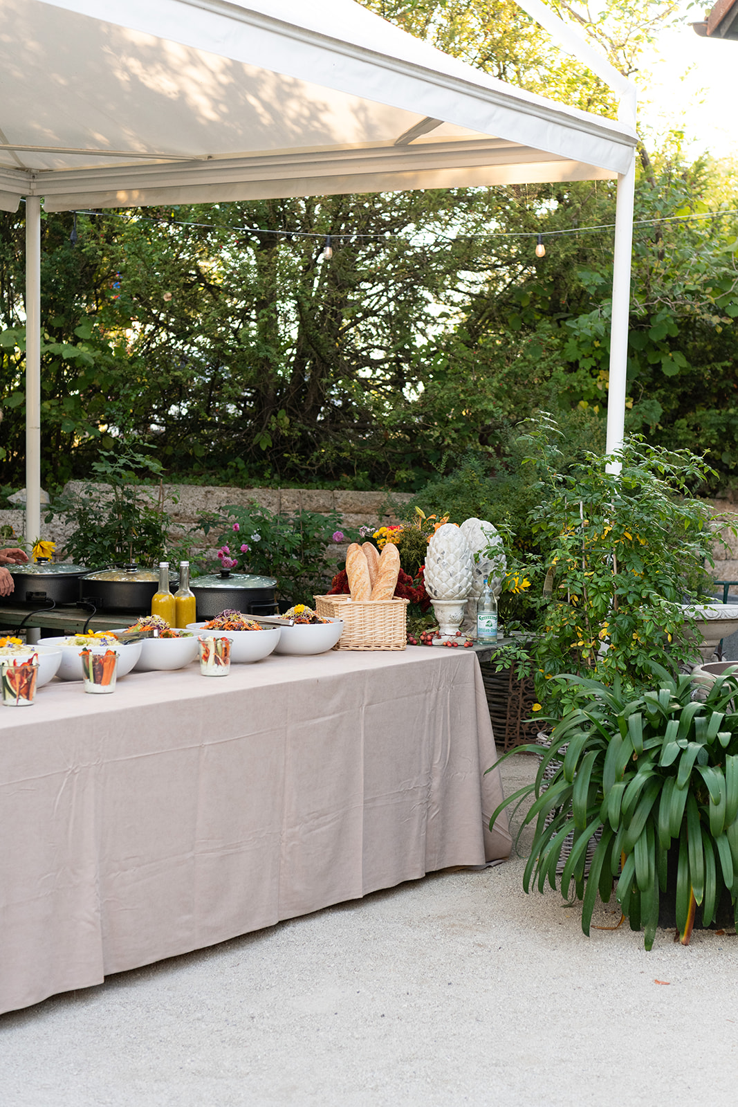 Buffet im Garten